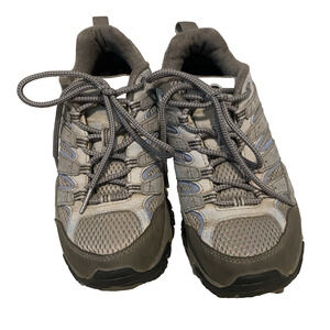 Merrell Vibram Hiking Shoes Womens Size US 6.5 EU 37 Gray Lace Up Athletic Shoes
